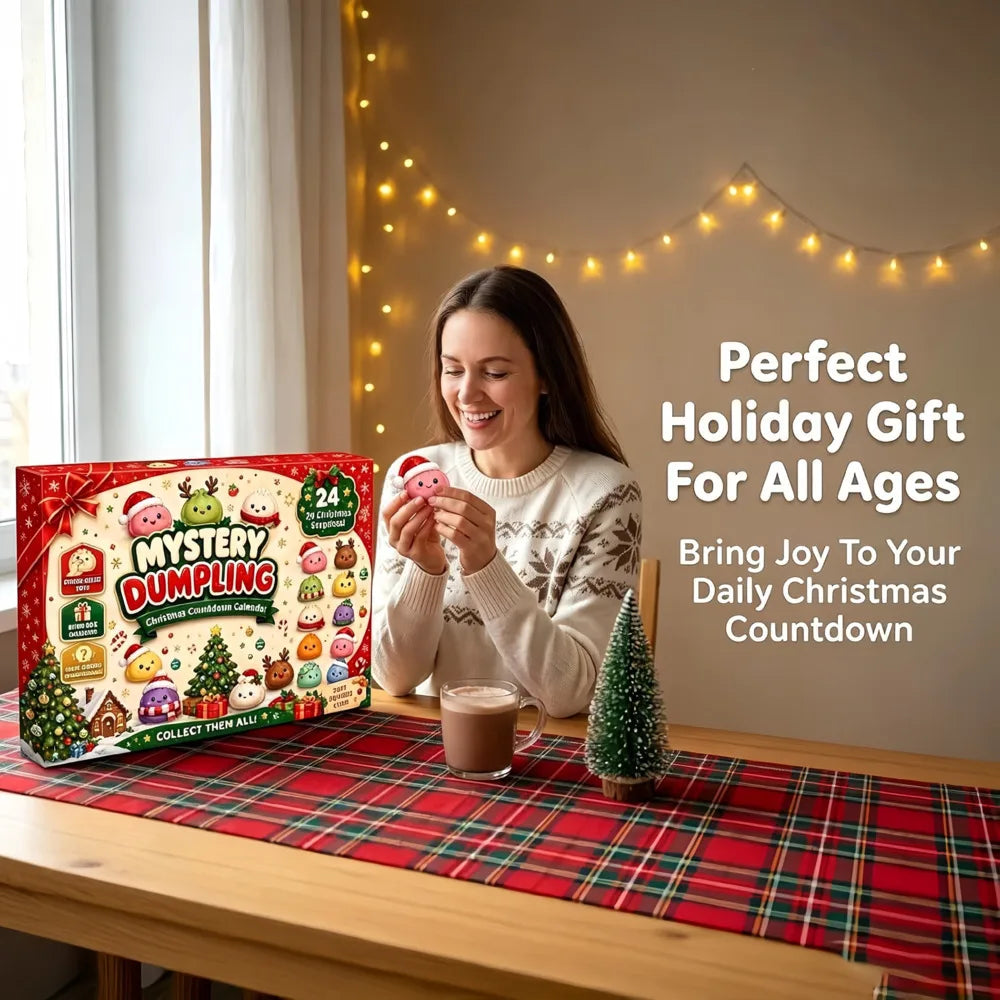 Pocket Pals Festive Dumpling Squishy Advent Calendar