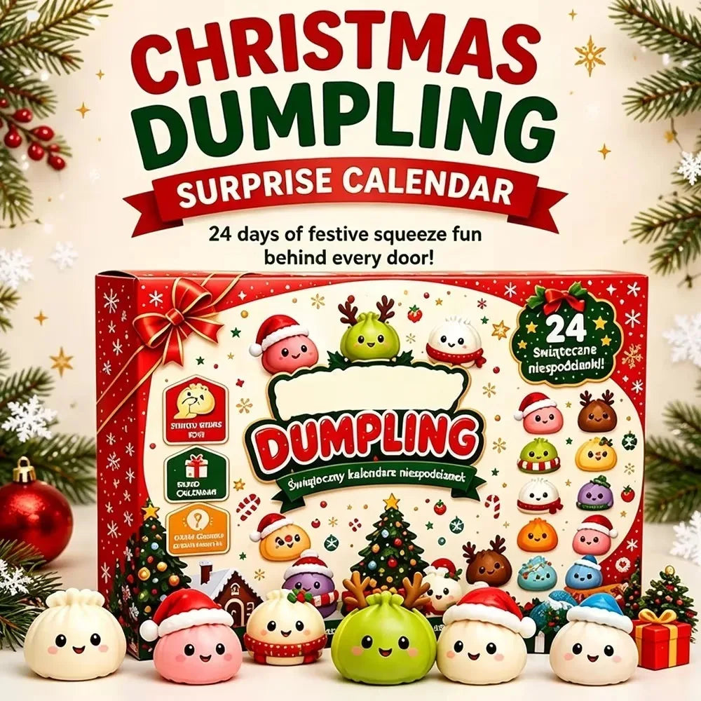 Pocket Pals Festive Dumpling Squishy Advent Calendar