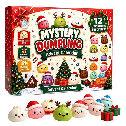 Pocket Pals Festive Dumpling Squishy Advent Calendar
